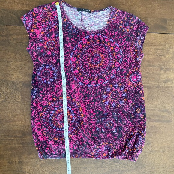 BLACK SHEEP Pink Printed Top with Gartered Bottom - Picture 5 of 9